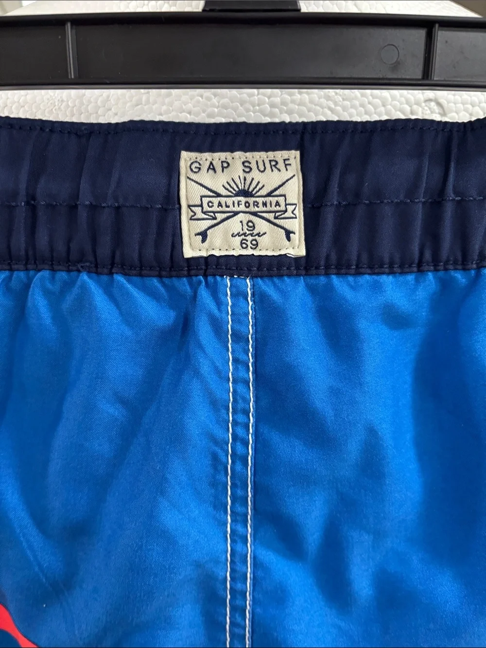 Gap Boys Blue Striped Swim Trunks size M